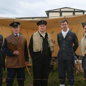 Actors in their World war two uniforms in the vintage village at RAF Cosford airshow
The RAF Cosford Airshow, Sunday 9th June 2024 is the primary airshow of the Royal Air Force attracting in excess of 55,000 visitors it is one of the biggest events in the West Midlands. This Years theme is ‘Take Flight’ with displays, events and activities aiming to drive potential new recruits to kickstart their interest of a career in the RAF and develop an understanding of what the British Military, Allied Forces and Sister Services do for the defence of the United Kingdom. Visitors are able to get close to the cutting edge of technology with RAF Aircraft and unique attractions across the show ground and immerse themselves in a thrilling action-packed flying display programme.
The RAF Cosford Airshow is an excellent way for the Ministry of Defence to engage with the public and showcase the Royal Air Force’s capabilities and to celebrate the service’s history while looking ahead to the next generation of people and technology.
RAF Cosford in Shropshire is a major part of the Defence College of Technical Training (DCTT). It is at the centre of the RAF’s mission to deliver flexible, affordable, modern and effective technical training that meets the needs of the UK’s Armed Forces now and into the future. RAF Apprenticeships delivered at RAF Cosford were recently recognised as ‘Outstanding’ by Ofsted. RAF Cosford is also home to the popular RAF Museum and the world-renowned Cosford Airshow.